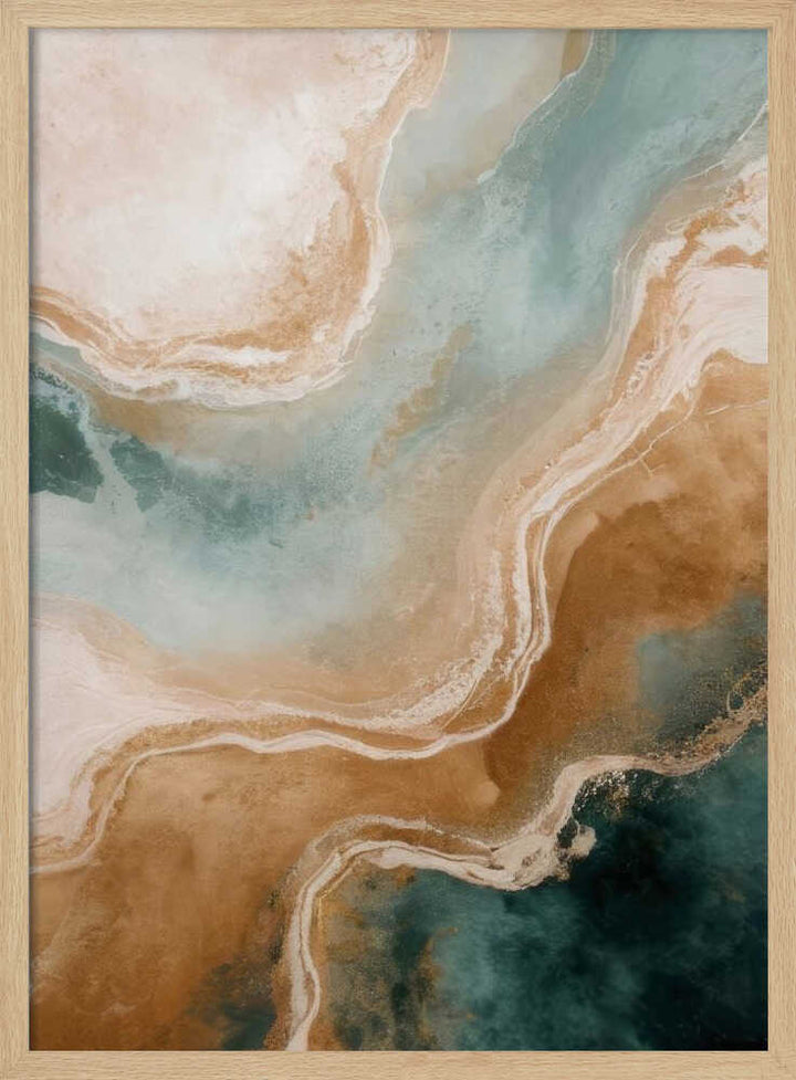 Abstract Coastal Flow - Stretched Canvas, Poster or Fine Art Print - I Heart Wall Art - Poster Print, Canvas Print or Framed Art Print