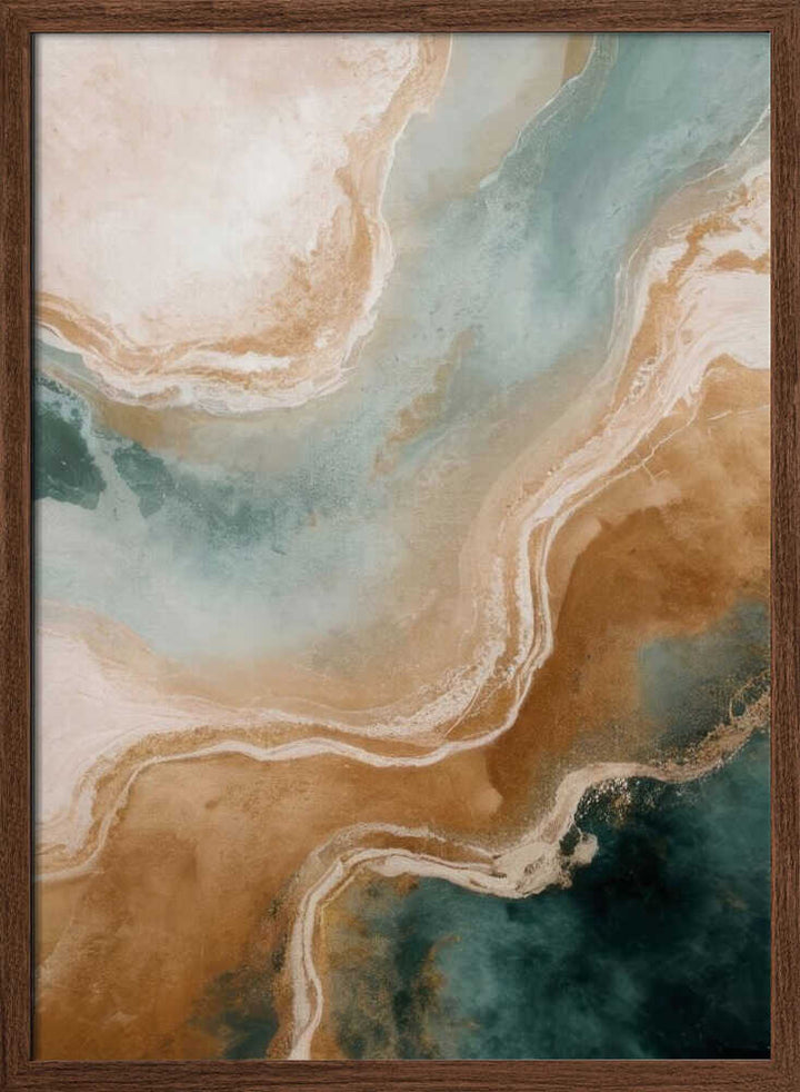 Abstract Coastal Flow - Stretched Canvas, Poster or Fine Art Print - I Heart Wall Art - Poster Print, Canvas Print or Framed Art Print