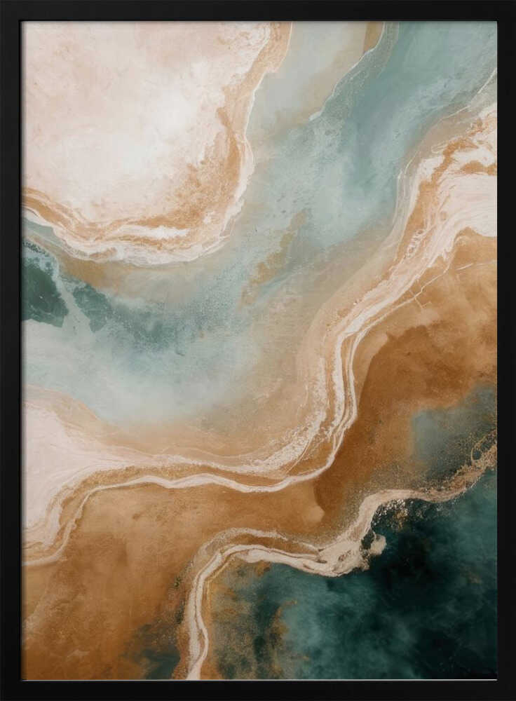 Abstract Coastal Flow - Stretched Canvas, Poster or Fine Art Print - I Heart Wall Art - Poster Print, Canvas Print or Framed Art Print
