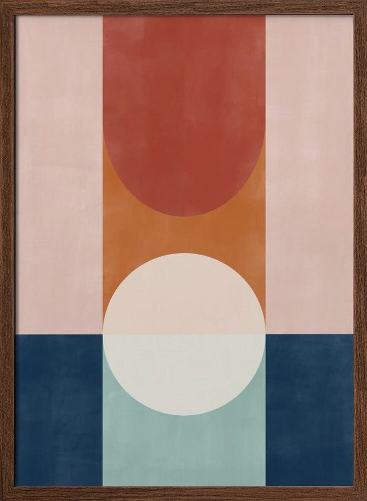 Abstract Design With Geometric Shapes - Stretched Canvas, Poster or Fine Art Print - I Heart Wall Art - Poster Print, Canvas Print or Framed Art Print