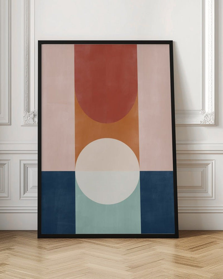 Abstract Design With Geometric Shapes - Stretched Canvas, Poster or Fine Art Print - I Heart Wall Art - Poster Print, Canvas Print or Framed Art Print