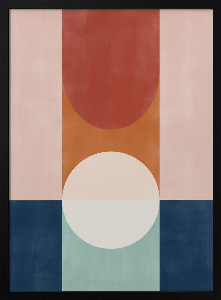 Abstract Design With Geometric Shapes - Stretched Canvas, Poster or Fine Art Print - I Heart Wall Art - Poster Print, Canvas Print or Framed Art Print