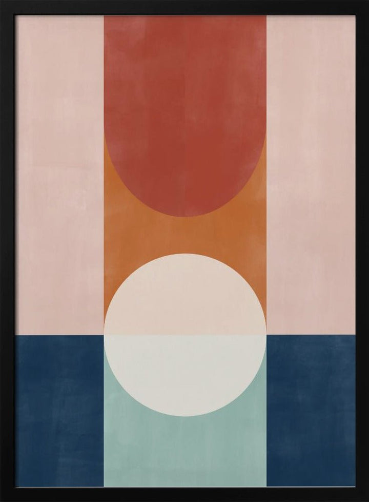 Abstract Design With Geometric Shapes - Stretched Canvas, Poster or Fine Art Print - I Heart Wall Art - Poster Print, Canvas Print or Framed Art Print