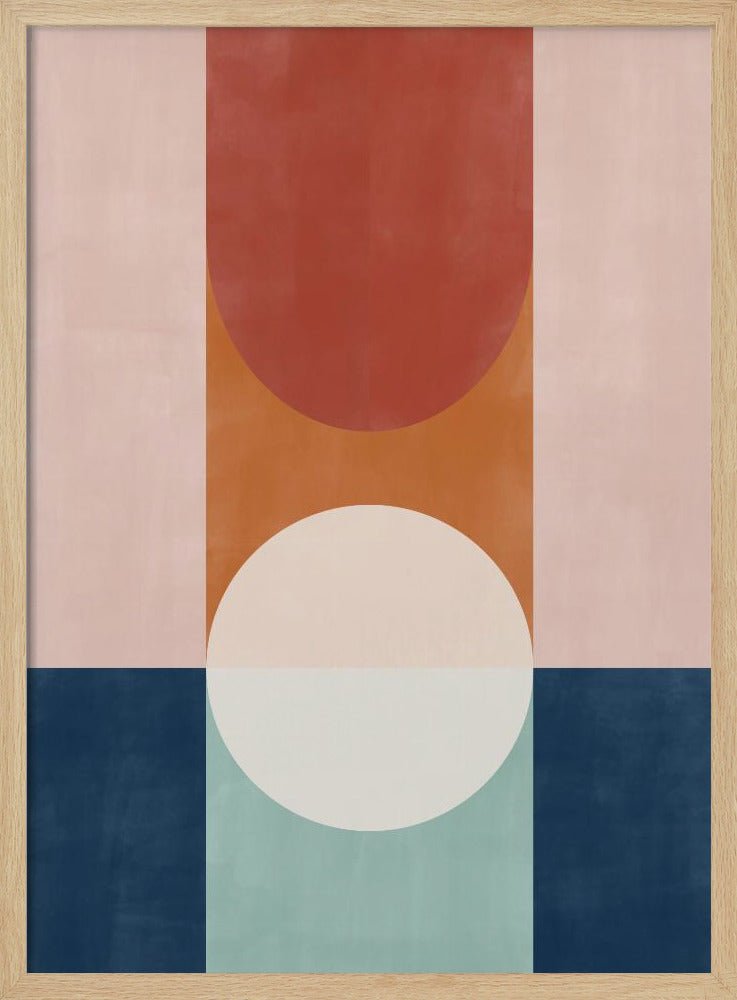 Abstract Design With Geometric Shapes - Stretched Canvas, Poster or Fine Art Print - I Heart Wall Art - Poster Print, Canvas Print or Framed Art Print