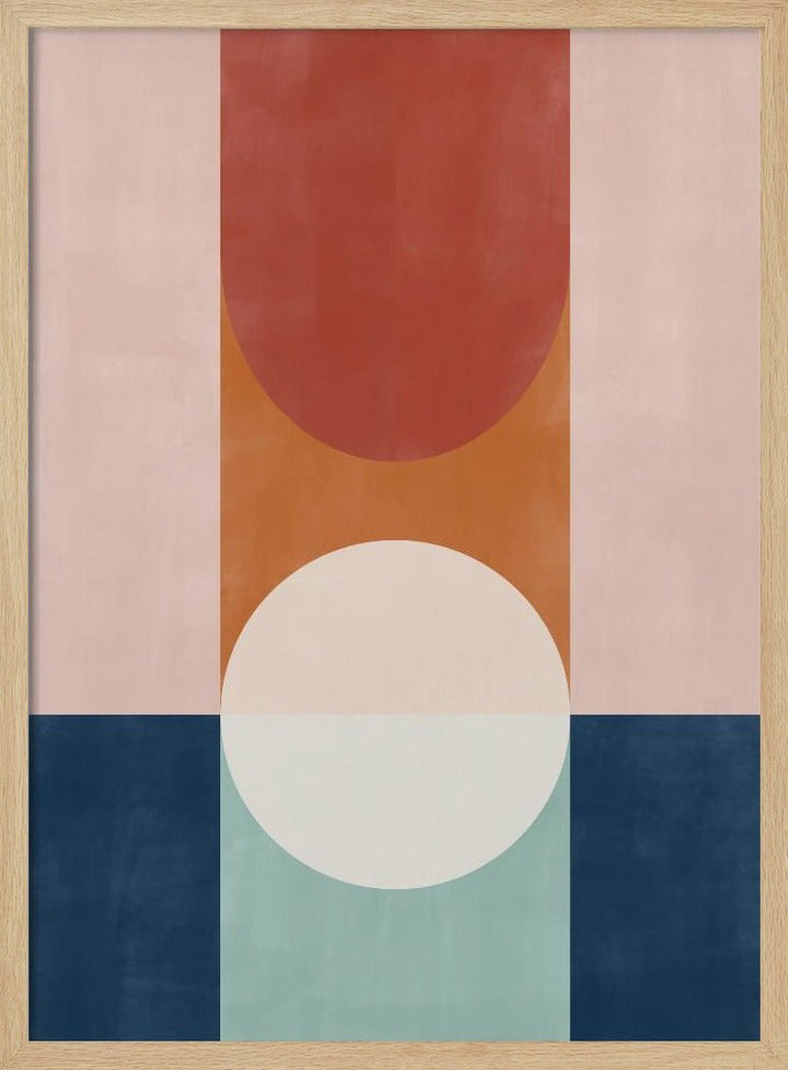 Abstract Design With Geometric Shapes - Stretched Canvas, Poster or Fine Art Print - I Heart Wall Art - Poster Print, Canvas Print or Framed Art Print