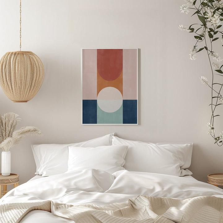 Abstract Design With Geometric Shapes - Stretched Canvas, Poster or Fine Art Print - I Heart Wall Art - Poster Print, Canvas Print or Framed Art Print