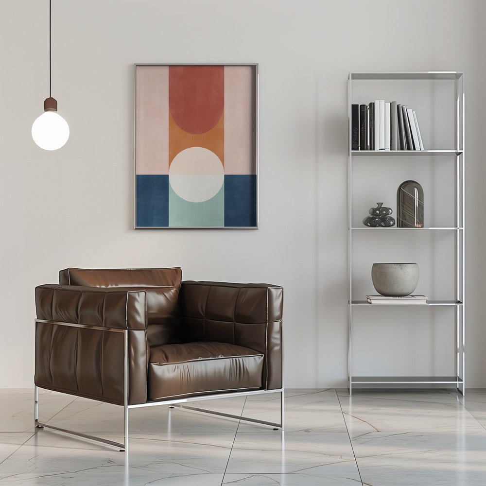Abstract Design With Geometric Shapes - Stretched Canvas, Poster or Fine Art Print - I Heart Wall Art - Poster Print, Canvas Print or Framed Art Print