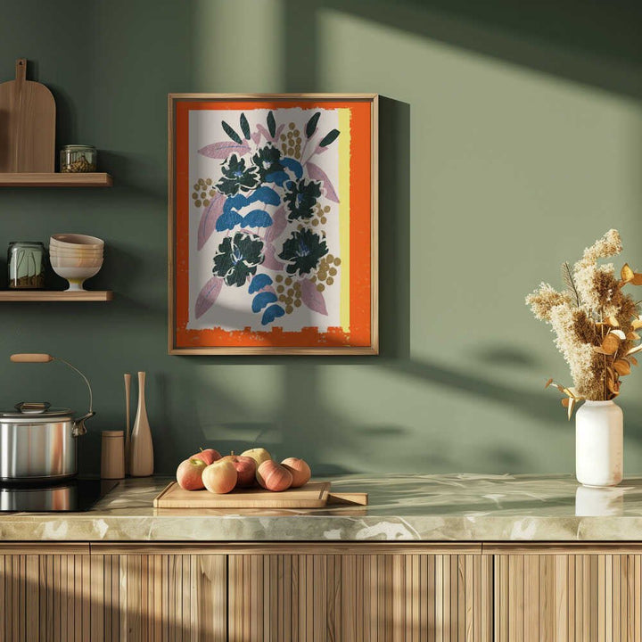 Abstract Floral Designs - Stretched Canvas, Poster or Fine Art Print - I Heart Wall Art - Poster Print, Canvas Print or Framed Art Print