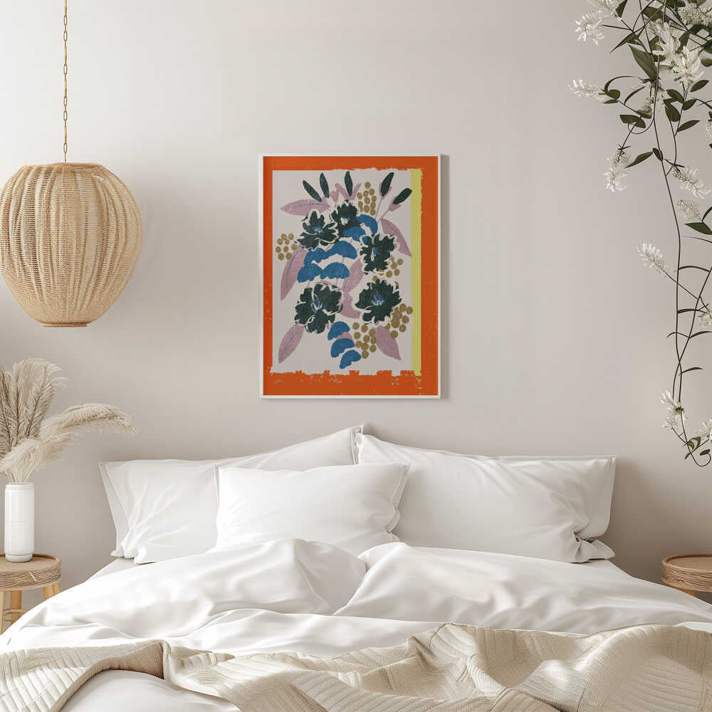 Abstract Floral Designs - Stretched Canvas, Poster or Fine Art Print - I Heart Wall Art - Poster Print, Canvas Print or Framed Art Print