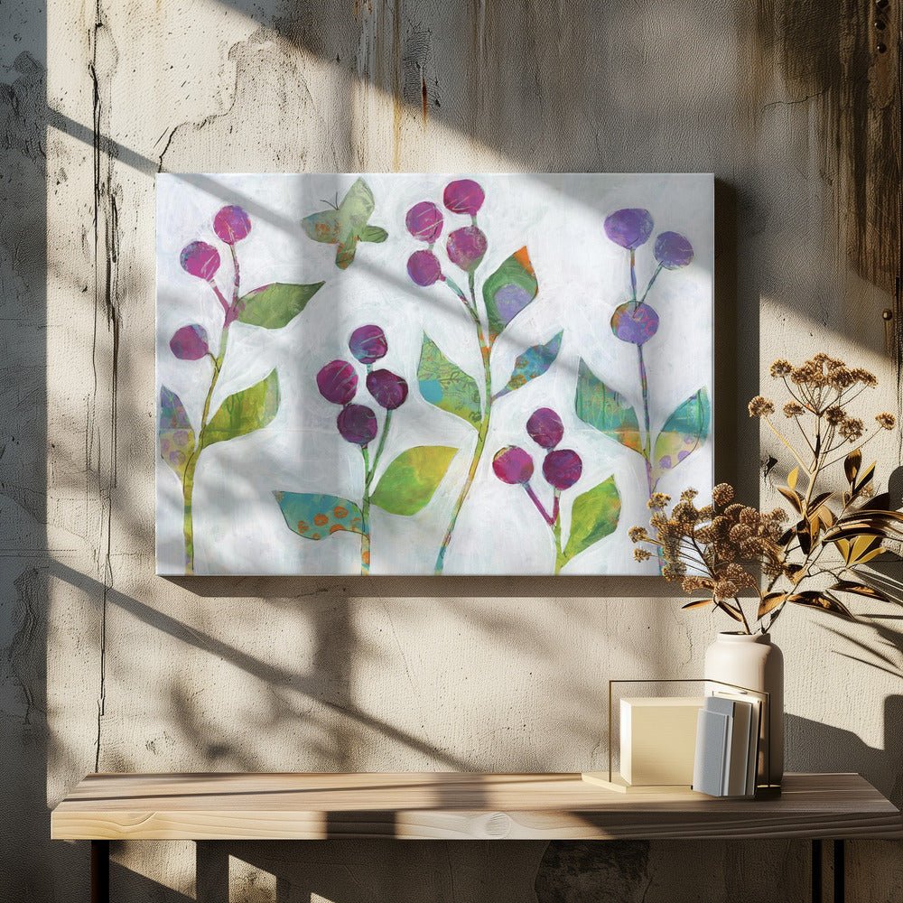 Abstract Floral Designs - Stretched Canvas, Poster or Fine Art Print - I Heart Wall Art - Poster Print, Canvas Print or Framed Art Print