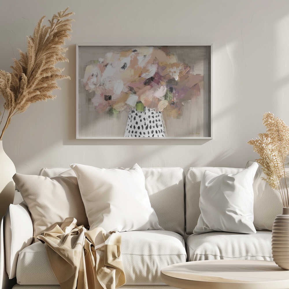 Abstract Flower Bouquet - Stretched Canvas, Poster or Fine Art Print - I Heart Wall Art - Poster Print, Canvas Print or Framed Art Print