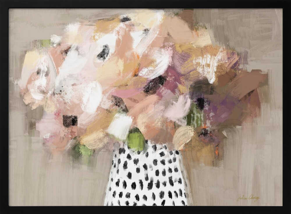 Abstract Flower Bouquet - Stretched Canvas, Poster or Fine Art Print - I Heart Wall Art - Poster Print, Canvas Print or Framed Art Print