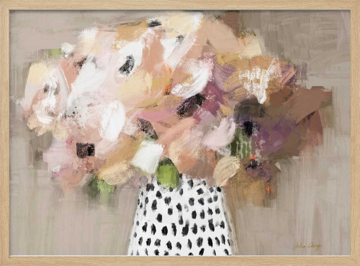 Abstract Flower Bouquet - Stretched Canvas, Poster or Fine Art Print - I Heart Wall Art - Poster Print, Canvas Print or Framed Art Print