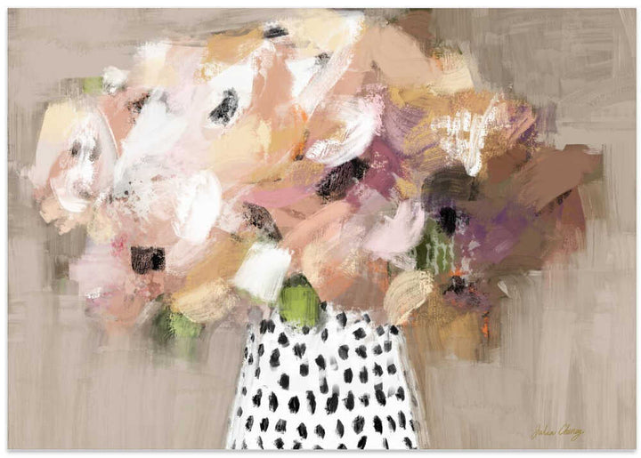 Abstract Flower Bouquet - Stretched Canvas, Poster or Fine Art Print - I Heart Wall Art - Poster Print, Canvas Print or Framed Art Print