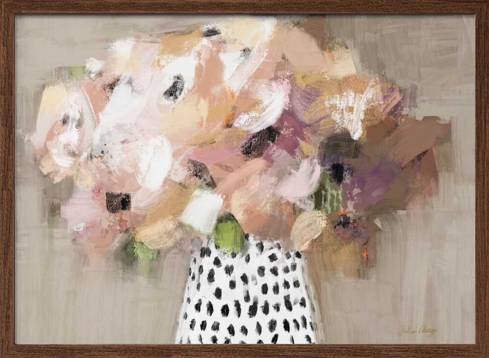 Abstract Flower Bouquet - Stretched Canvas, Poster or Fine Art Print - I Heart Wall Art - Poster Print, Canvas Print or Framed Art Print