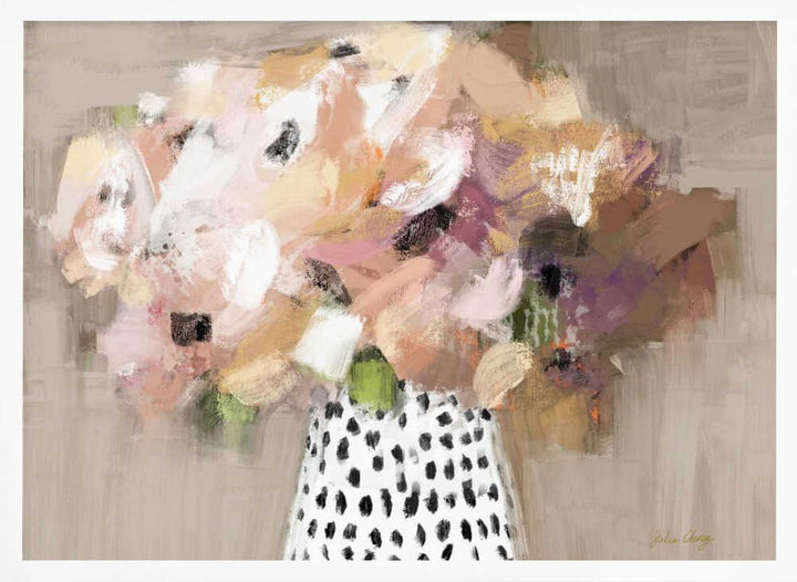 Abstract Flower Bouquet - Stretched Canvas, Poster or Fine Art Print - I Heart Wall Art - Poster Print, Canvas Print or Framed Art Print