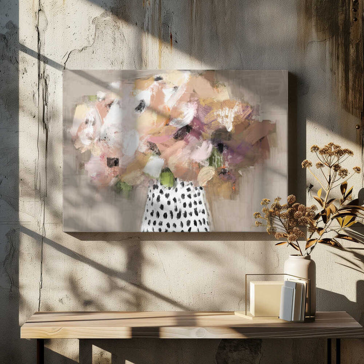 Abstract Flower Bouquet - Stretched Canvas, Poster or Fine Art Print - I Heart Wall Art - Poster Print, Canvas Print or Framed Art Print