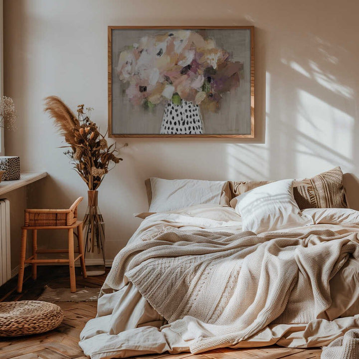 Abstract Flower Bouquet - Stretched Canvas, Poster or Fine Art Print - I Heart Wall Art - Poster Print, Canvas Print or Framed Art Print