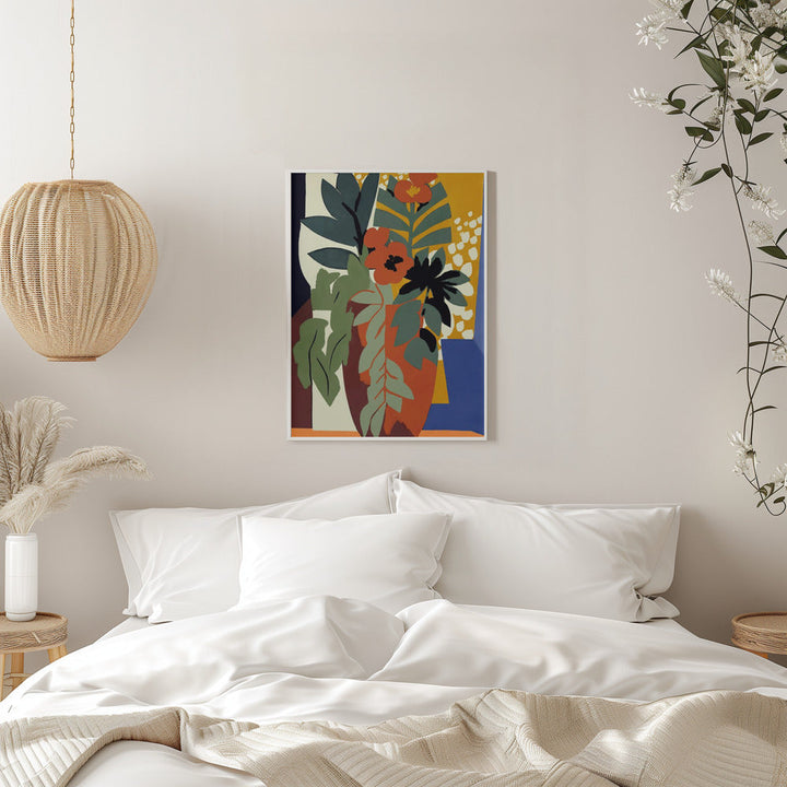 Abstract Flower Impressions - Stretched Canvas, Poster or Fine Art Print I Heart Wall Art