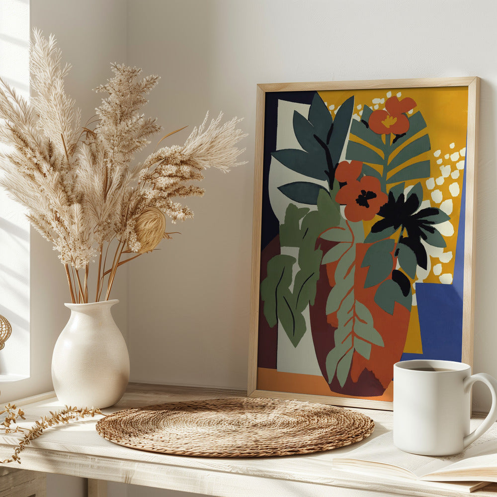 Abstract Flower Impressions - Stretched Canvas, Poster or Fine Art Print I Heart Wall Art