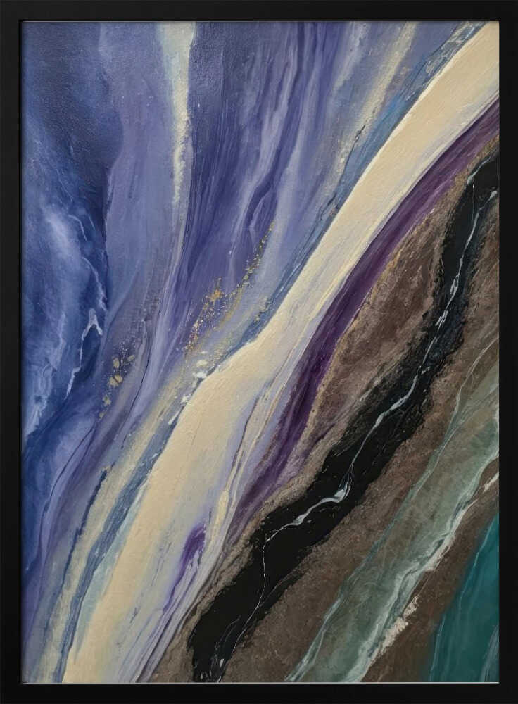 Abstract Fluid Layers - Stretched Canvas, Poster or Fine Art Print - I Heart Wall Art - Poster Print, Canvas Print or Framed Art Print