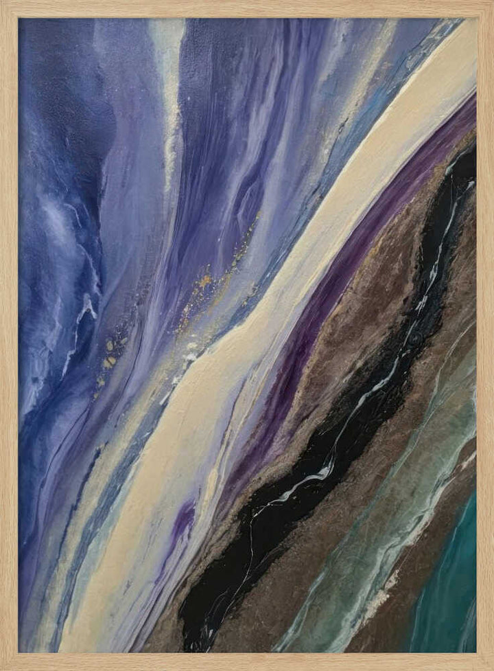 Abstract Fluid Layers - Stretched Canvas, Poster or Fine Art Print - I Heart Wall Art - Poster Print, Canvas Print or Framed Art Print