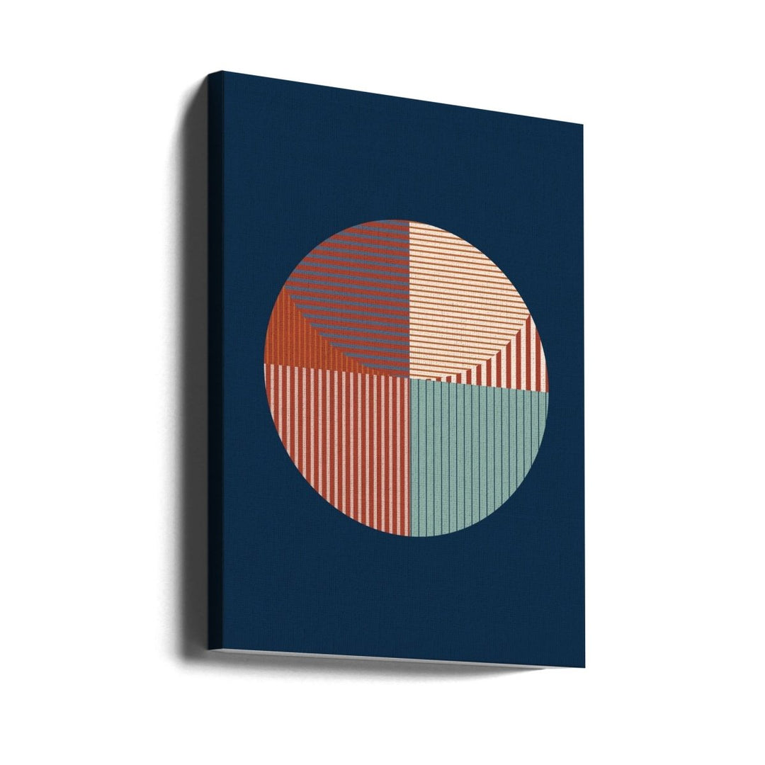 Abstract Geometric Art With A Circular - Stretched Canvas, Poster or Fine Art Print - I Heart Wall Art - Poster Print, Canvas Print or Framed Art Print