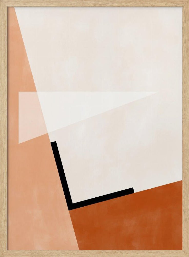 Abstract Geometric Art With Muted Tones - Stretched Canvas, Poster or Fine Art Print - I Heart Wall Art - Poster Print, Canvas Print or Framed Art Print