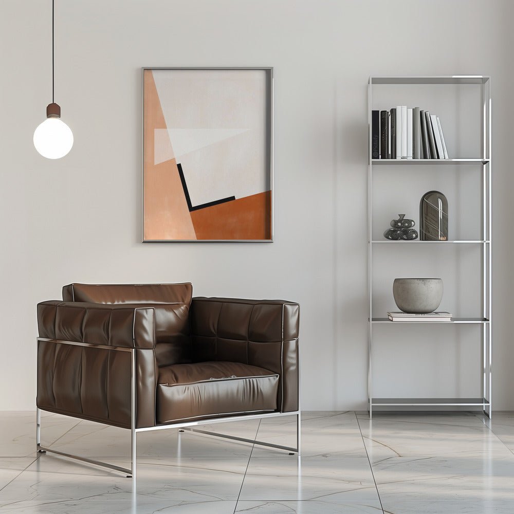 Abstract Geometric Art With Muted Tones - Stretched Canvas, Poster or Fine Art Print - I Heart Wall Art - Poster Print, Canvas Print or Framed Art Print