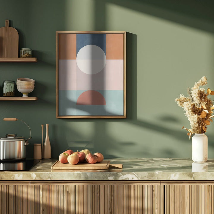 Abstract Geometric Artwork With Earthy Tones - Stretched Canvas, Poster or Fine Art Print - I Heart Wall Art - Poster Print, Canvas Print or Framed Art Print