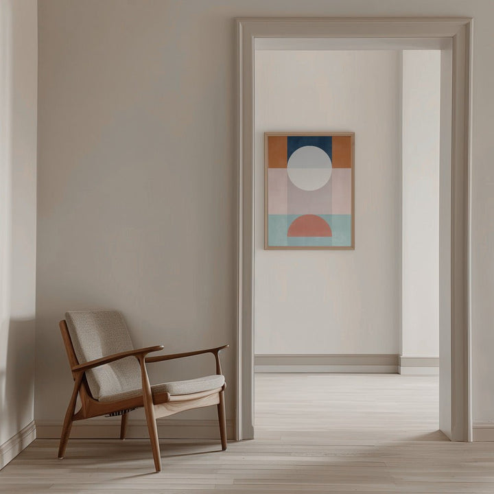 Abstract Geometric Artwork With Earthy Tones - Stretched Canvas, Poster or Fine Art Print - I Heart Wall Art - Poster Print, Canvas Print or Framed Art Print
