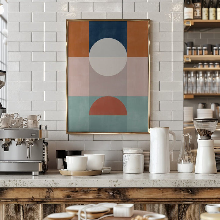 Abstract Geometric Artwork With Earthy Tones - Stretched Canvas, Poster or Fine Art Print - I Heart Wall Art - Poster Print, Canvas Print or Framed Art Print