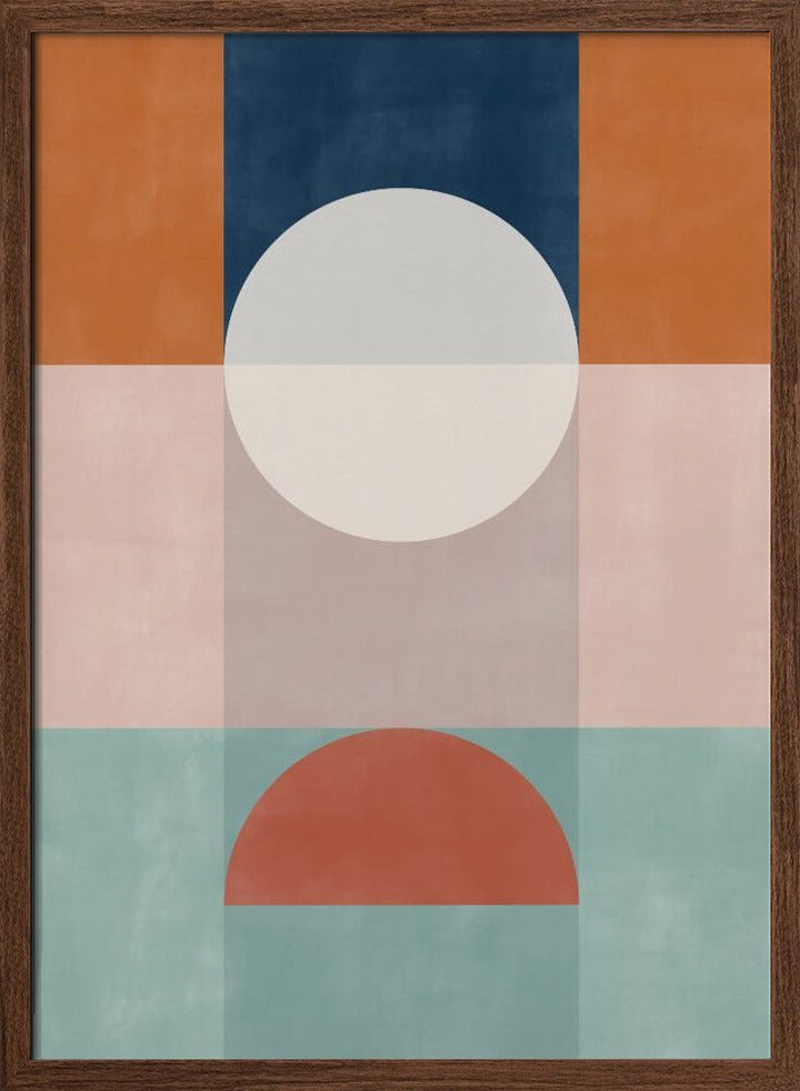Abstract Geometric Artwork With Earthy Tones - Stretched Canvas, Poster or Fine Art Print - I Heart Wall Art - Poster Print, Canvas Print or Framed Art Print