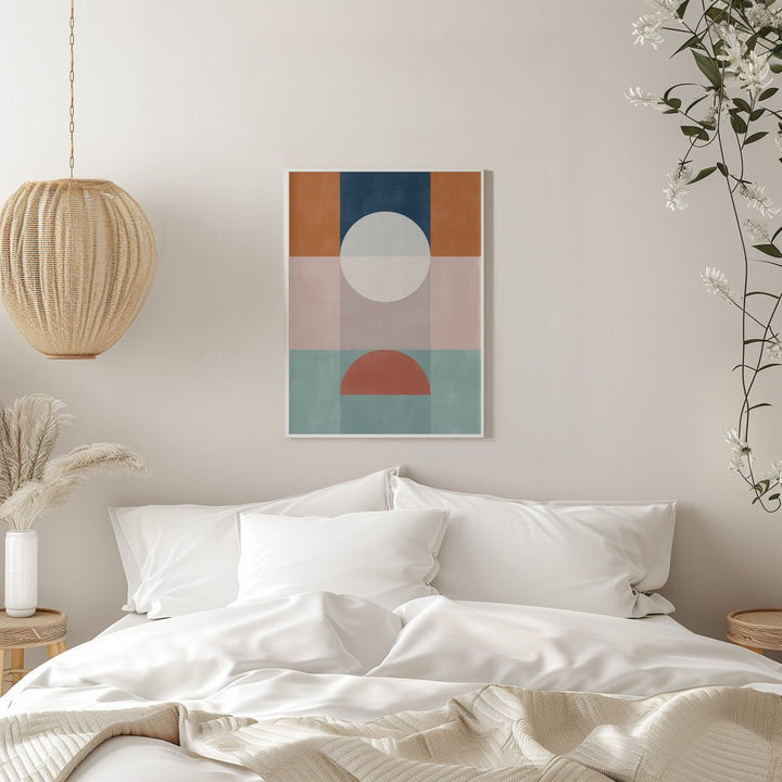 Abstract Geometric Artwork With Earthy Tones - Stretched Canvas, Poster or Fine Art Print - I Heart Wall Art - Poster Print, Canvas Print or Framed Art Print