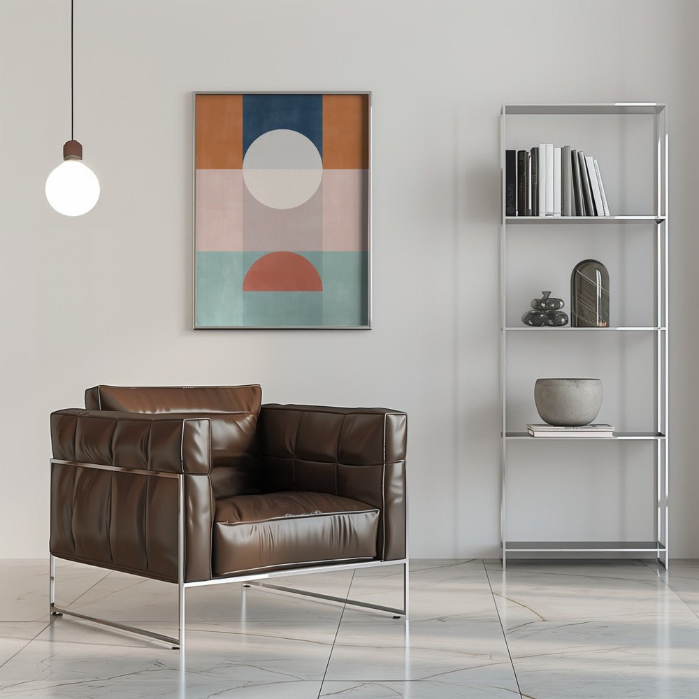 Abstract Geometric Artwork With Earthy Tones - Stretched Canvas, Poster or Fine Art Print - I Heart Wall Art - Poster Print, Canvas Print or Framed Art Print