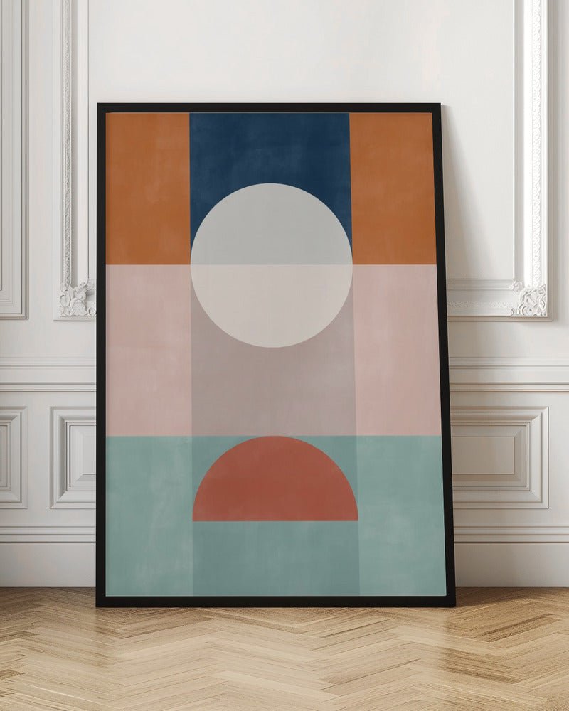 Abstract Geometric Artwork With Earthy Tones - Stretched Canvas, Poster or Fine Art Print - I Heart Wall Art - Poster Print, Canvas Print or Framed Art Print