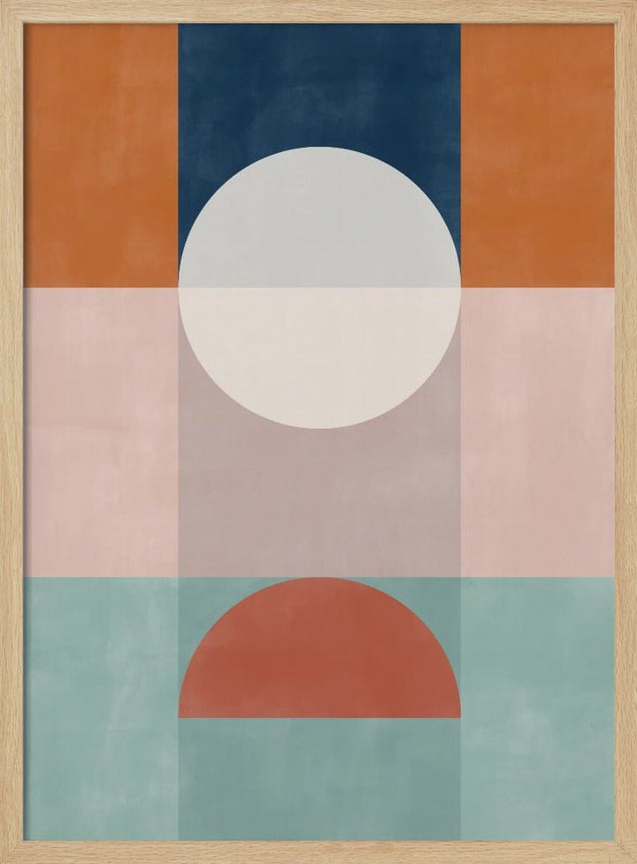 Abstract Geometric Artwork With Earthy Tones - Stretched Canvas, Poster or Fine Art Print - I Heart Wall Art - Poster Print, Canvas Print or Framed Art Print