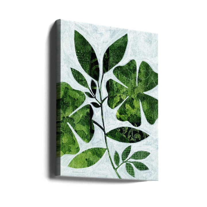 Abstract Green Floral - Stretched Canvas, Poster or Fine Art Print - I Heart Wall Art - Poster Print, Canvas Print or Framed Art Print