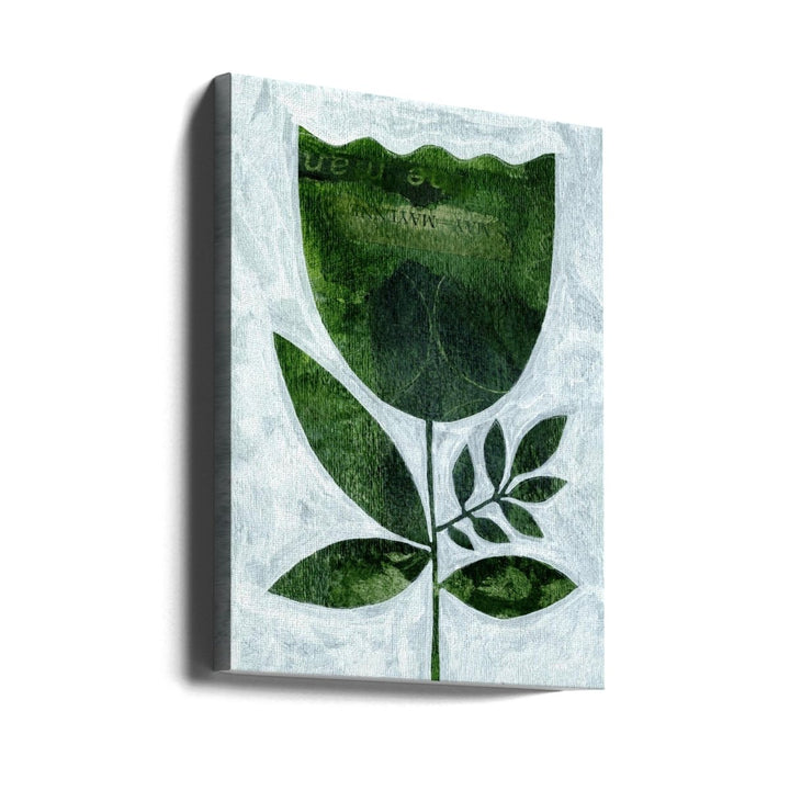 Abstract Green Tulip - Stretched Canvas, Poster or Fine Art Print - I Heart Wall Art - Poster Print, Canvas Print or Framed Art Print
