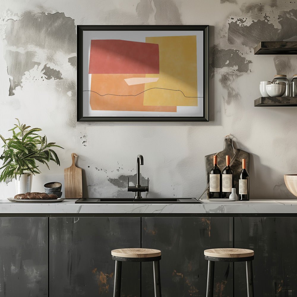 Abstract Horizons - Stretched Canvas, Poster or Fine Art Print - I Heart Wall Art - Poster Print, Canvas Print or Framed Art Print