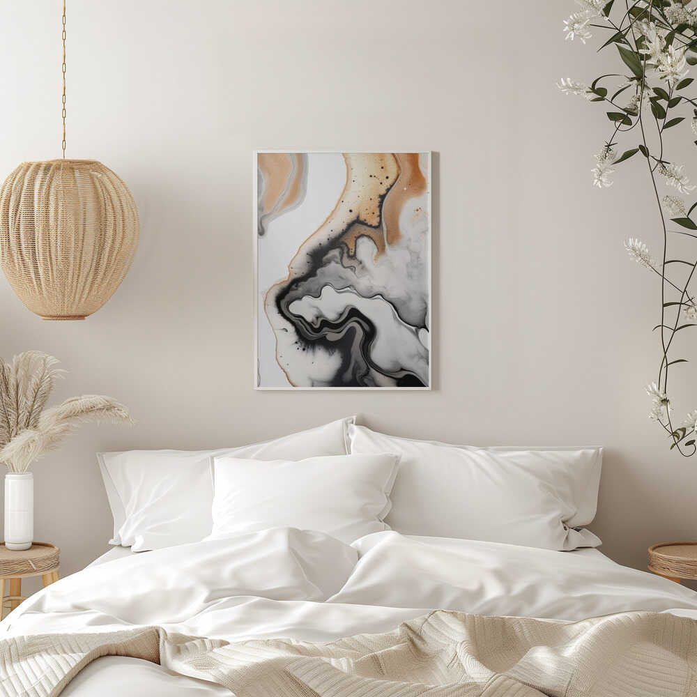 Abstract Ink Flow - Stretched Canvas, Poster or Fine Art Print - I Heart Wall Art - Poster Print, Canvas Print or Framed Art Print
