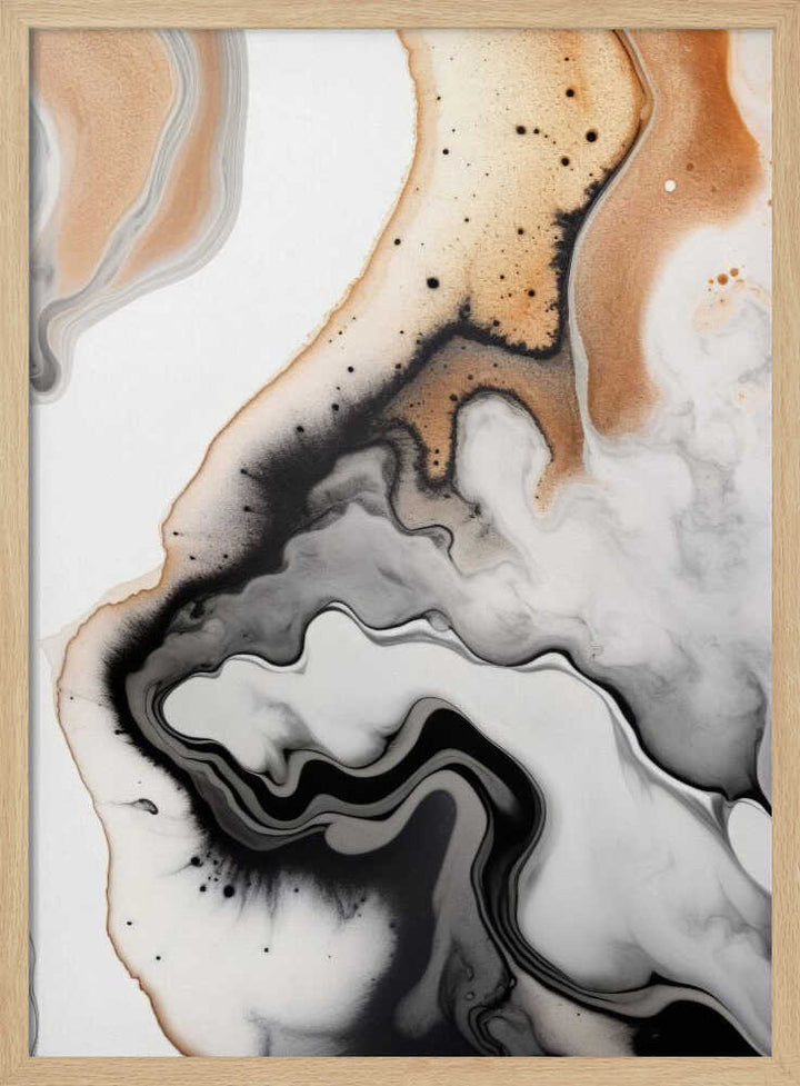 Abstract Ink Flow - Stretched Canvas, Poster or Fine Art Print - I Heart Wall Art - Poster Print, Canvas Print or Framed Art Print