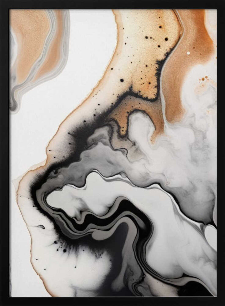 Abstract Ink Flow - Stretched Canvas, Poster or Fine Art Print - I Heart Wall Art - Poster Print, Canvas Print or Framed Art Print