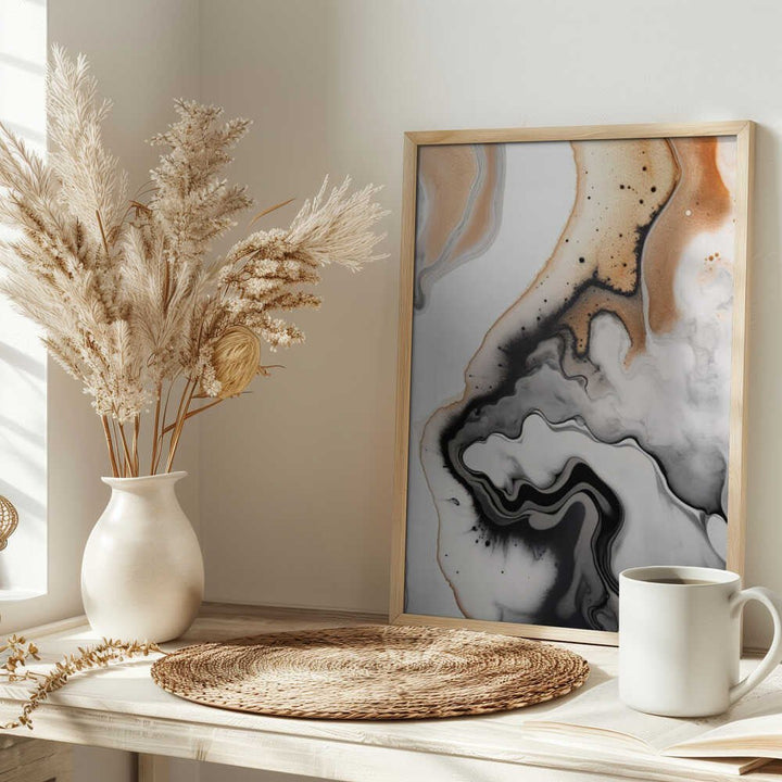 Abstract Ink Flow - Stretched Canvas, Poster or Fine Art Print - I Heart Wall Art - Poster Print, Canvas Print or Framed Art Print