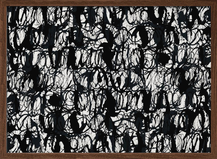 Abstract Ink Swirls Black 2 - Stretched Canvas, Poster or Fine Art Print I Heart Wall Art