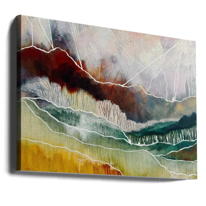 Abstract Mountain Layers - Stretched Canvas, Poster or Fine Art Print - I Heart Wall Art - Poster Print, Canvas Print or Framed Art Print