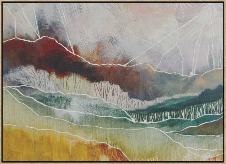 Abstract Mountain Layers - Stretched Canvas, Poster or Fine Art Print - I Heart Wall Art - Poster Print, Canvas Print or Framed Art Print