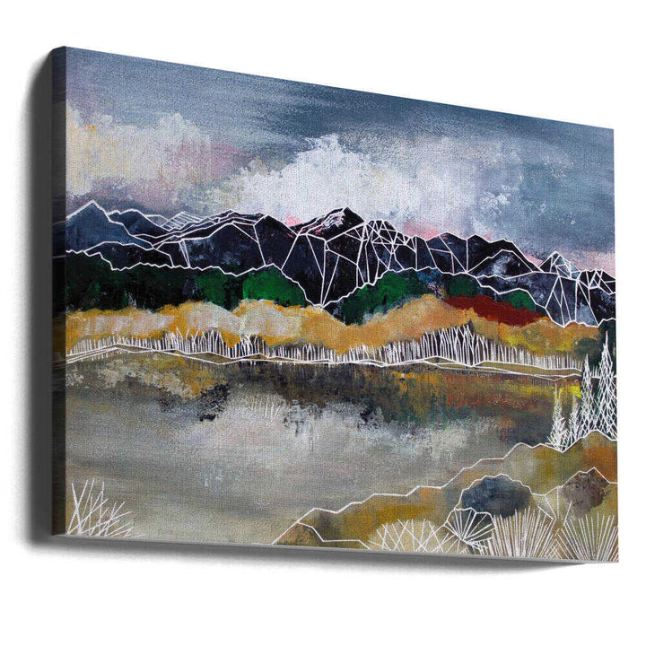Abstract Mountain Serenity - Stretched Canvas, Poster or Fine Art Print - I Heart Wall Art - Poster Print, Canvas Print or Framed Art Print