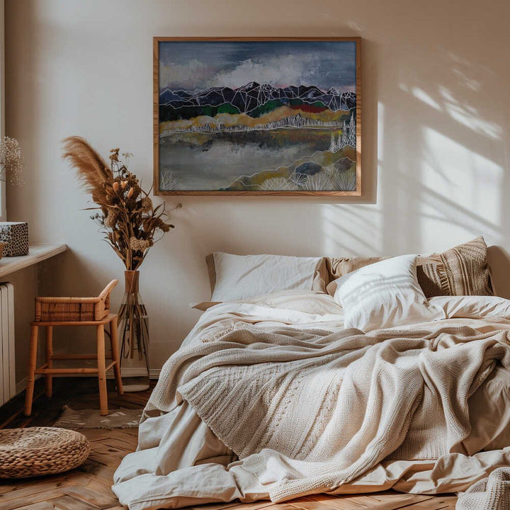 Abstract Mountain Serenity - Stretched Canvas, Poster or Fine Art Print - I Heart Wall Art - Poster Print, Canvas Print or Framed Art Print