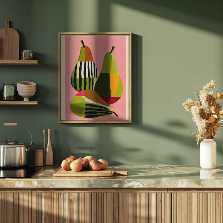 Abstract Pear Study - Stretched Canvas, Poster or Fine Art Print - I Heart Wall Art - Poster Print, Canvas Print or Framed Art Print